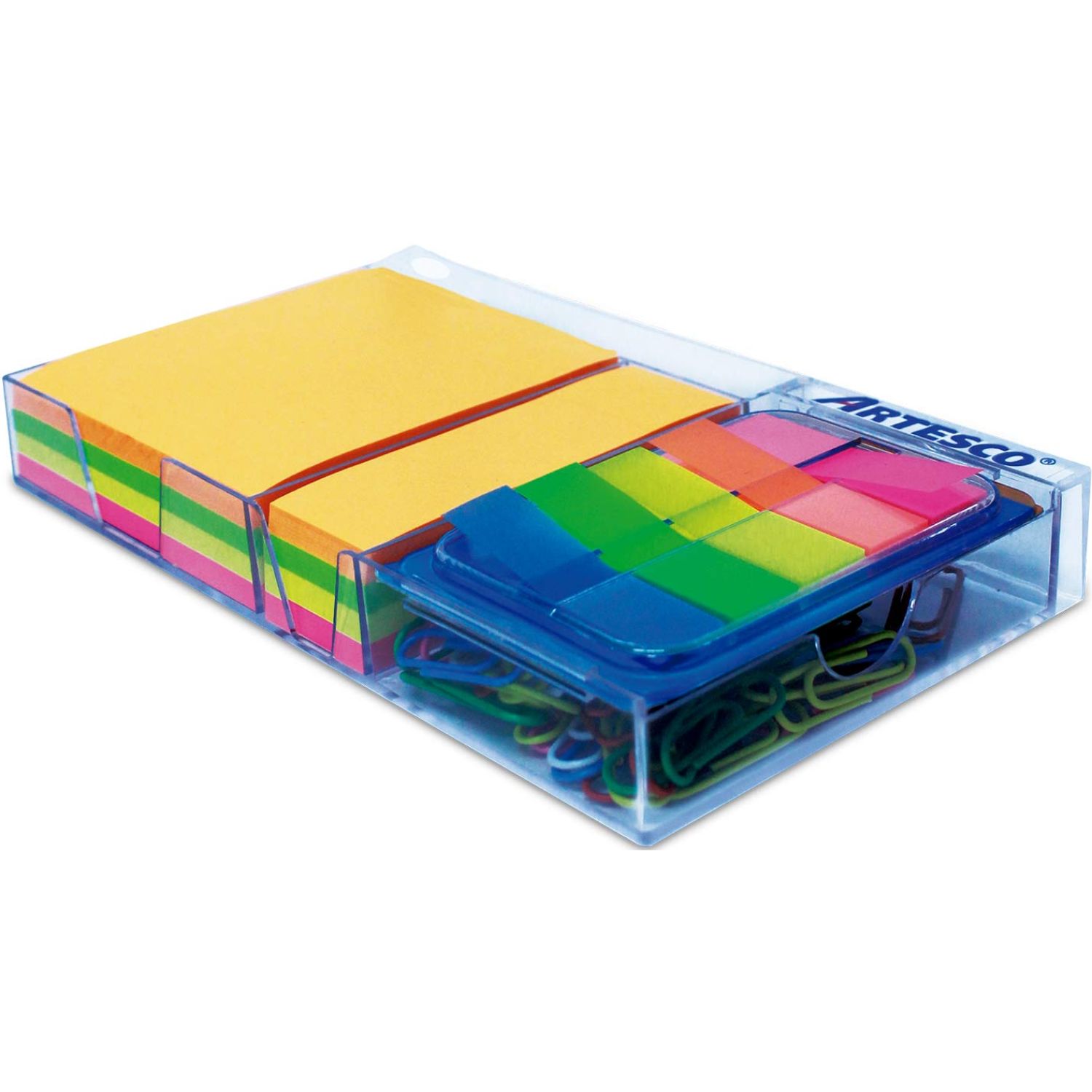 DISPENSADOR DE NOTA ADH + CLIPS ARTESCO