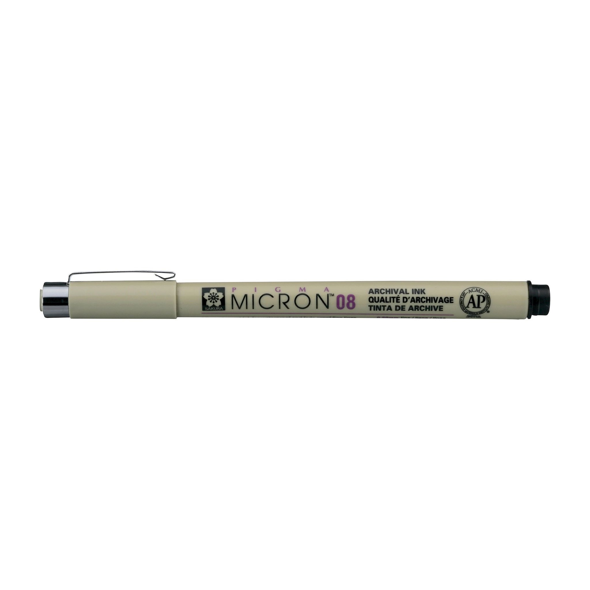 ESTILOGRAFO MICRON 08 DESCARTABLE NEGRO