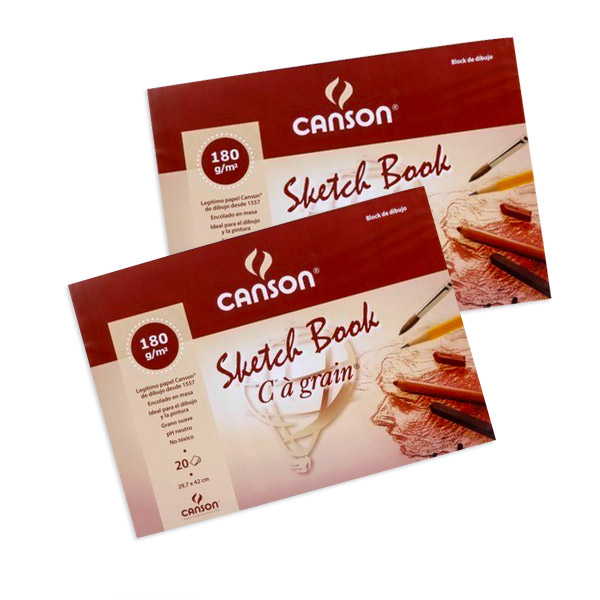 BLOCK CANSON A3 CART GRANULADA 180GR 20H