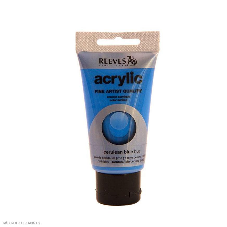 ACRILICO REEVES 75ML AZUL CERULEO