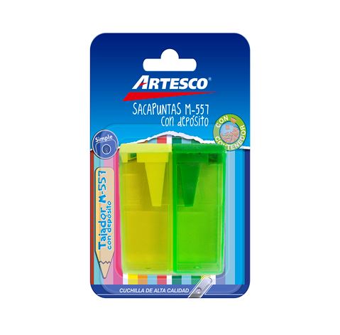 TAJADOR ARTESCO PLASTICO C/DEPOSITO M-557