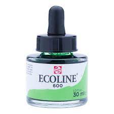 ACUARELA ECOLINE 30ML 600 VERDE CON PIPETA