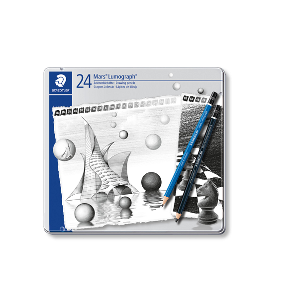LAPIZ STAEDTLER LUMOGRAPH SETX24 100 G24