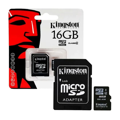 MEMORIA MICROSDHC 16GB CL.4+ADP KINGSTON