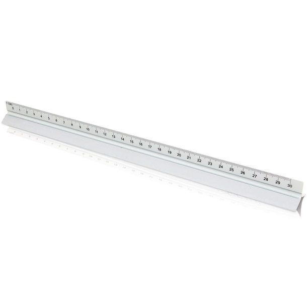 ESCALIMETRO 30CM ALUMINIO/METALICO