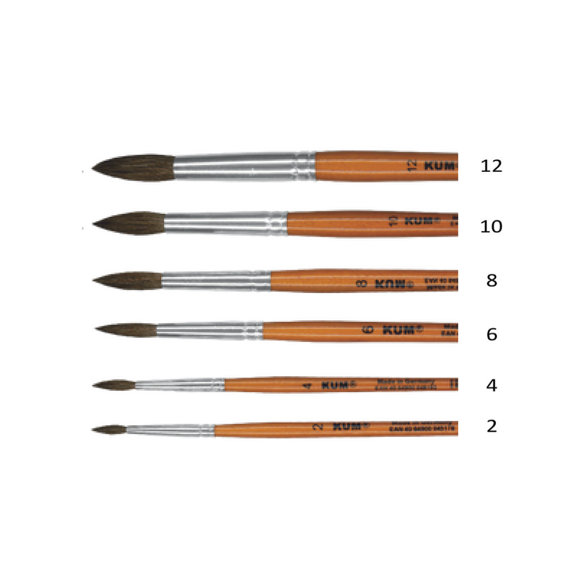 PINCEL KUM REDONDO PELO DE PONI #6