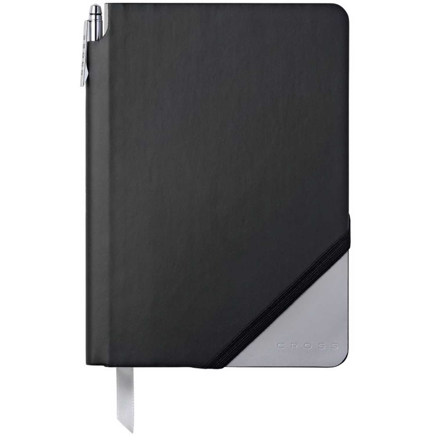 DIARIO AC273 CROSS CUADRICUL NEGRO/PLOMO + BOLIG