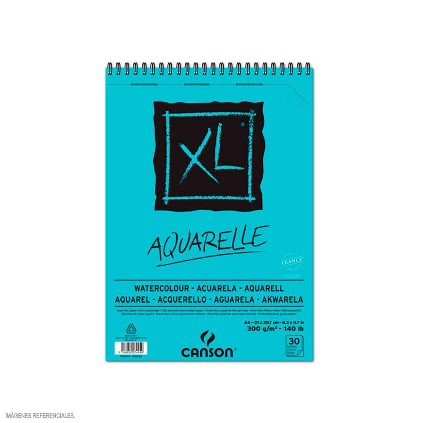 BLOCK CANSON XL AQUARELLE A4 300GR 30H